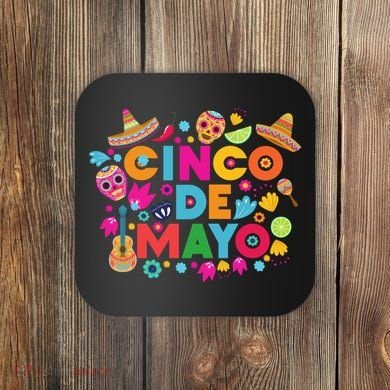 Cinco De Mayo Colorful Celebration Fiesta Coaster