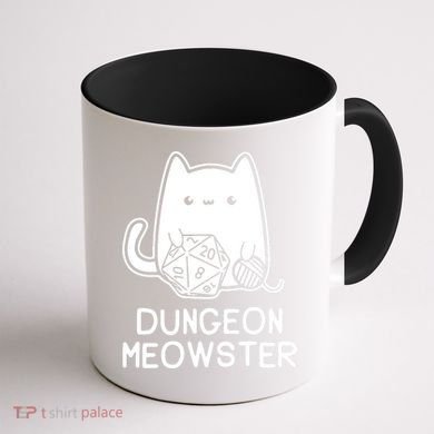 Cat Dungeon Meowster Cat Coffee Mug back