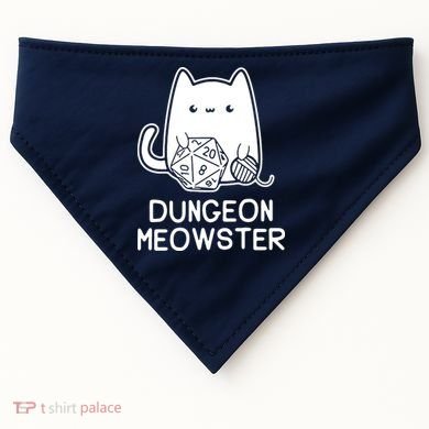 Cat Dungeon Meowster Cat USA-Made Doggie Bandana