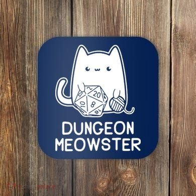 Cat Dungeon Meowster Cat Coaster