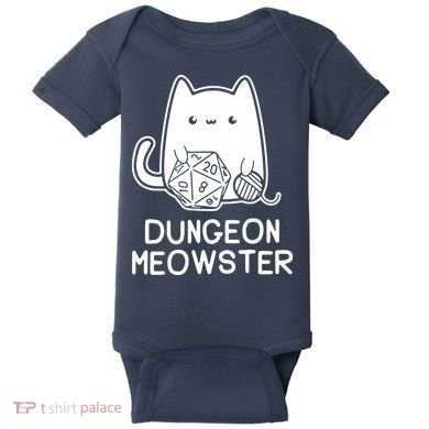 Cat Dungeon Meowster Cat Baby Bodysuit