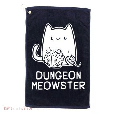 Cat Dungeon Meowster Cat Golf Towel