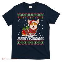 Corgi Dog Merry Corgmas Santa Corgi Ugly Christmas Sweater T-Shirt thumb 0