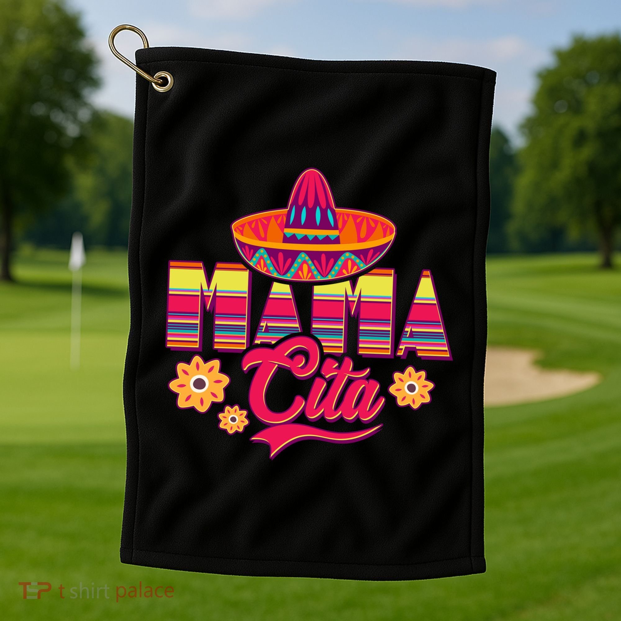 Cinco De Mayo Mama Cita Golf Towel