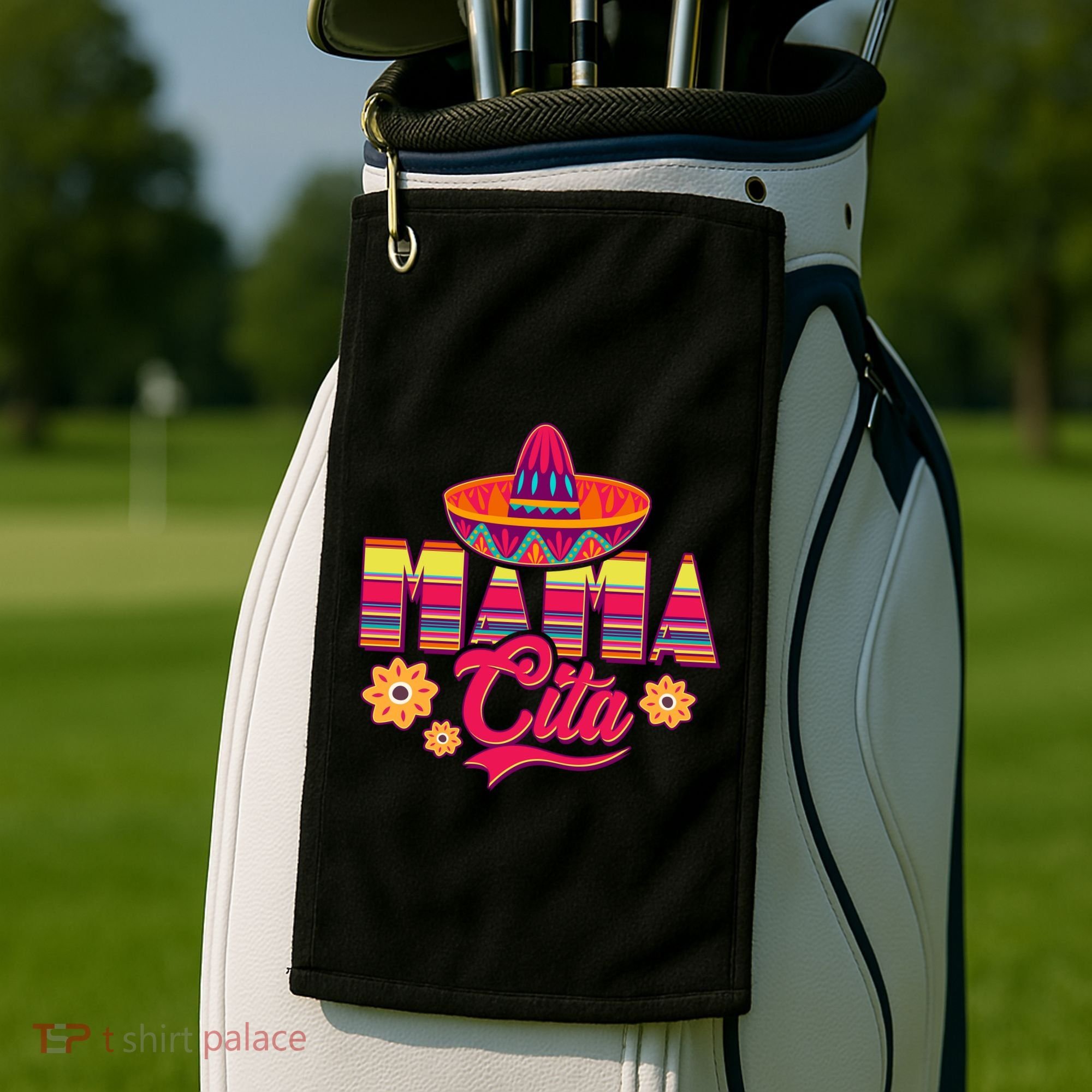 Cinco De Mayo Mama Cita Golf Towel