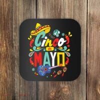 Cinco De Mayo Fiesta Surprise Camisa 5 De Mayo Viva Mexico Coaster thumb 0