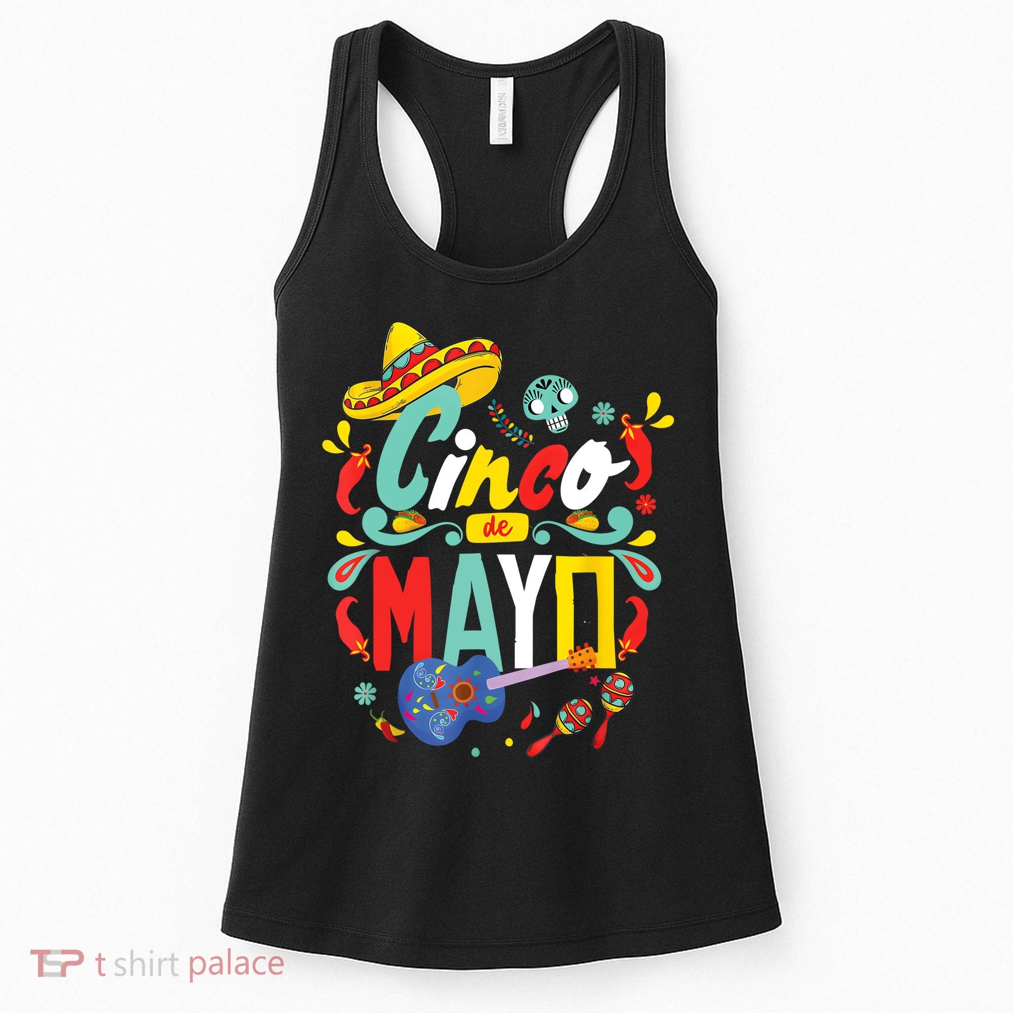 Cinco De Mayo Fiesta Surprise Camisa 5 De Mayo Viva Mexico Women's Tank Top