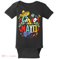 Cinco De Mayo Fiesta Surprise Camisa 5 De Mayo Viva Mexico Baby Bodysuit thumb 0