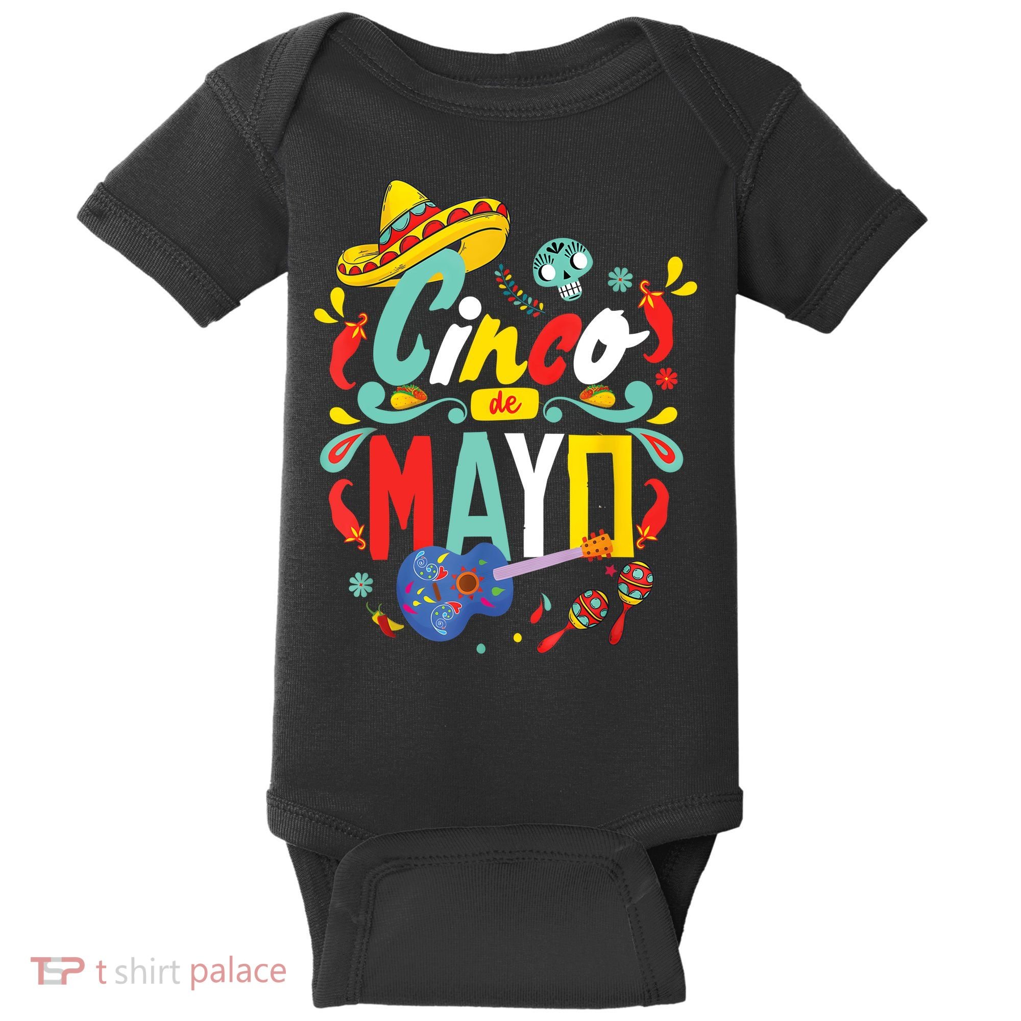 Cinco De Mayo Fiesta Surprise Camisa 5 De Mayo Viva Mexico Baby Bodysuit
