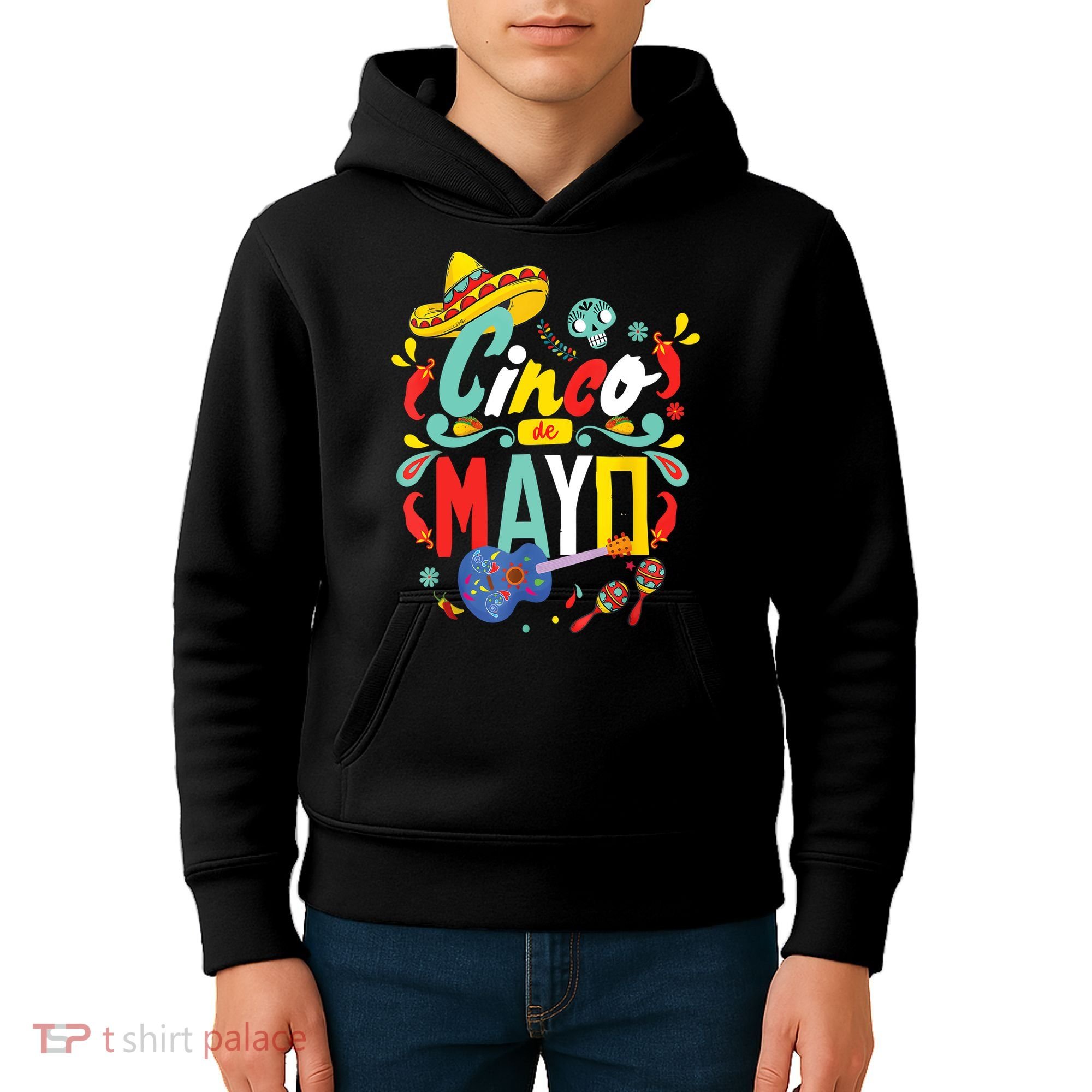 Cinco De Mayo Fiesta Surprise Camisa 5 De Mayo Viva Mexico Kids Hoodie