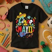 Cinco De Mayo Fiesta Surprise Camisa 5 De Mayo Viva Mexico Kids T-Shirt thumb 3