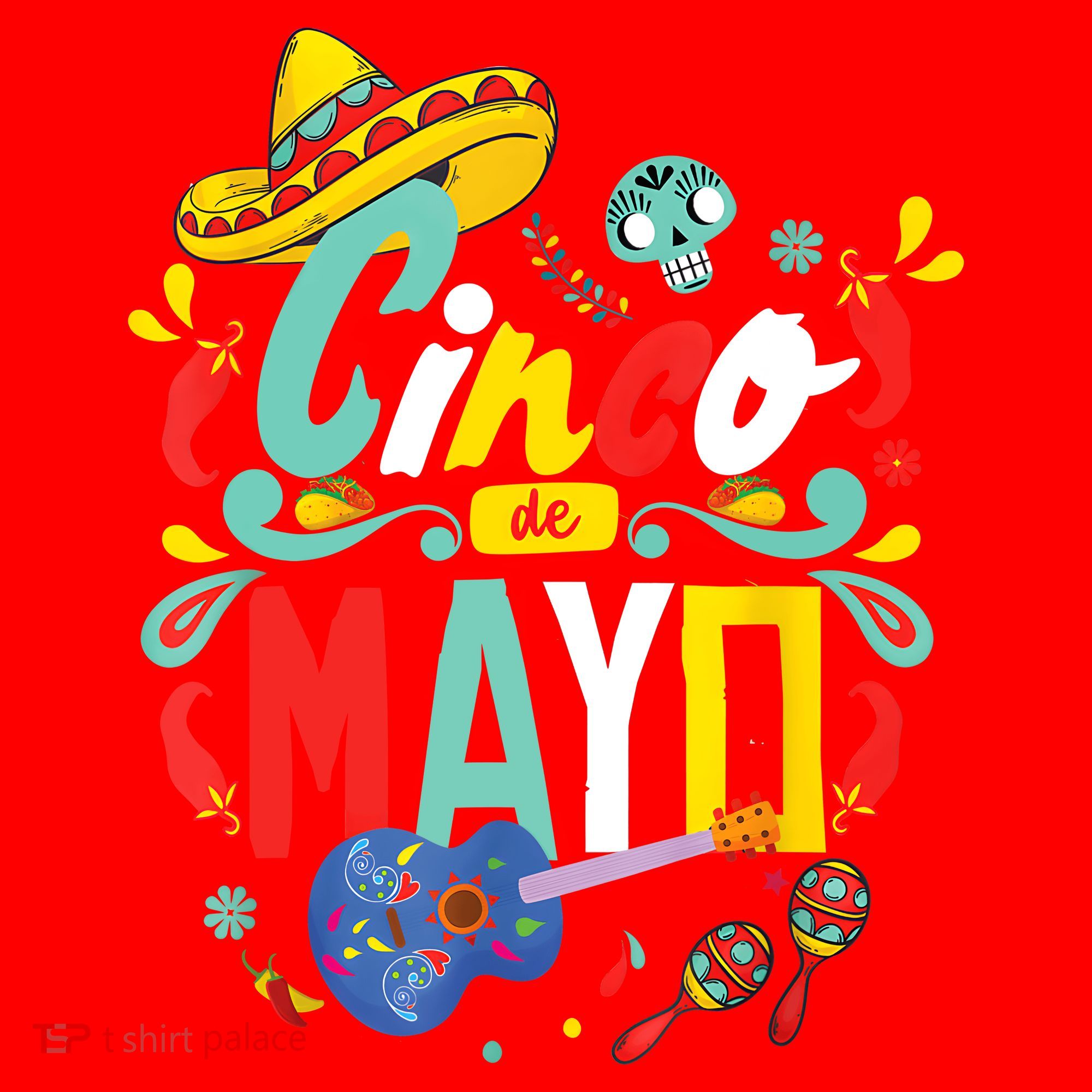 Cinco De Mayo Fiesta Surprise Camisa 5 De Mayo Viva Mexico Santa Hat