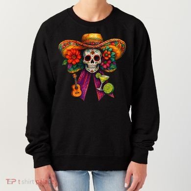 Cinco De Mayo Mexico Tequila Margarita Tacos Sugar Skull Women's Sweatshirt