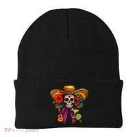 Cinco De Mayo Mexico Tequila Margarita Tacos Sugar Skull Beanie thumb 0