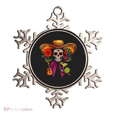 Cinco De Mayo Mexico Tequila Margarita Tacos Sugar Skull Ornament