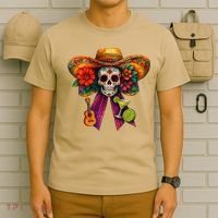 Cinco De Mayo Mexico Tequila Margarita Tacos Sugar Skull T-Shirt thumb 6