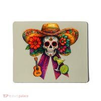 Cinco De Mayo Mexico Tequila Margarita Tacos Sugar Skull Mousepad thumb 0