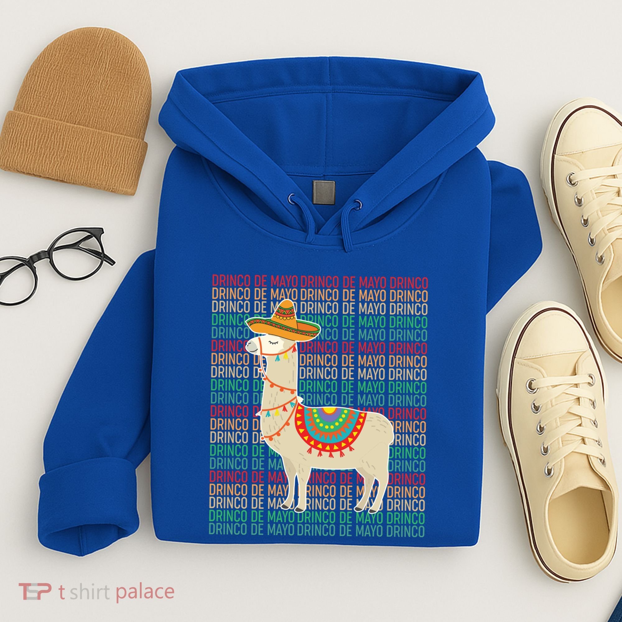 Cinco De Mayo Mexican Llama O De Mayo Gift Hoodie