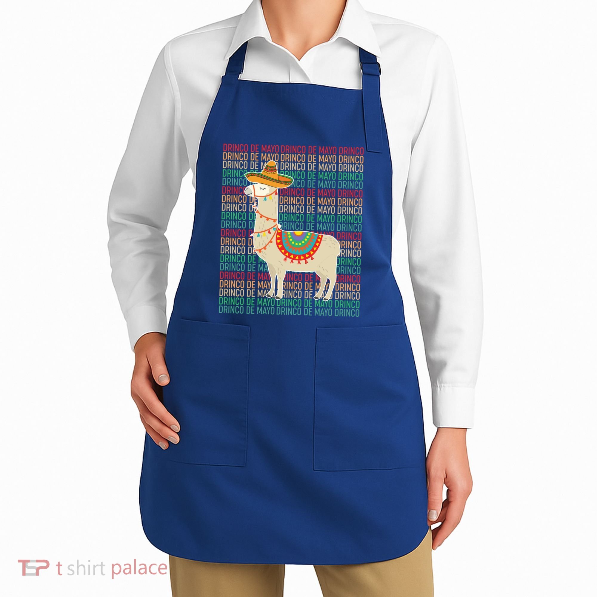 Cinco De Mayo Mexican Llama O De Mayo Gift Apron