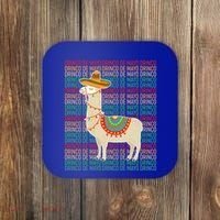 Cinco De Mayo Mexican Llama O De Mayo Gift Coaster thumb 0