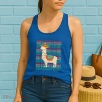 Cinco De Mayo Mexican Llama O De Mayo Gift Women's Tank Top thumb 2