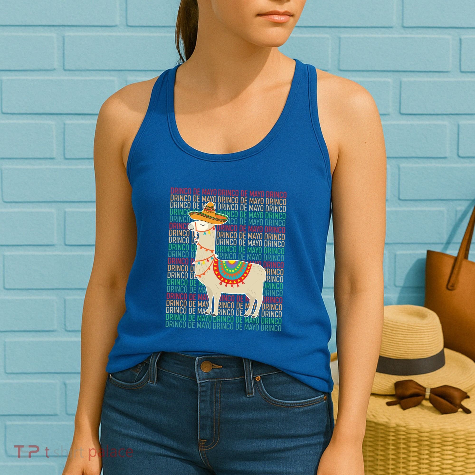Cinco De Mayo Mexican Llama O De Mayo Gift Women's Tank Top