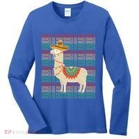 Cinco De Mayo Mexican Llama O De Mayo Gift Women's Long Sleeve Shirt thumb 0