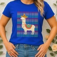 Cinco De Mayo Mexican Llama O De Mayo Gift Women's T-Shirt thumb 2