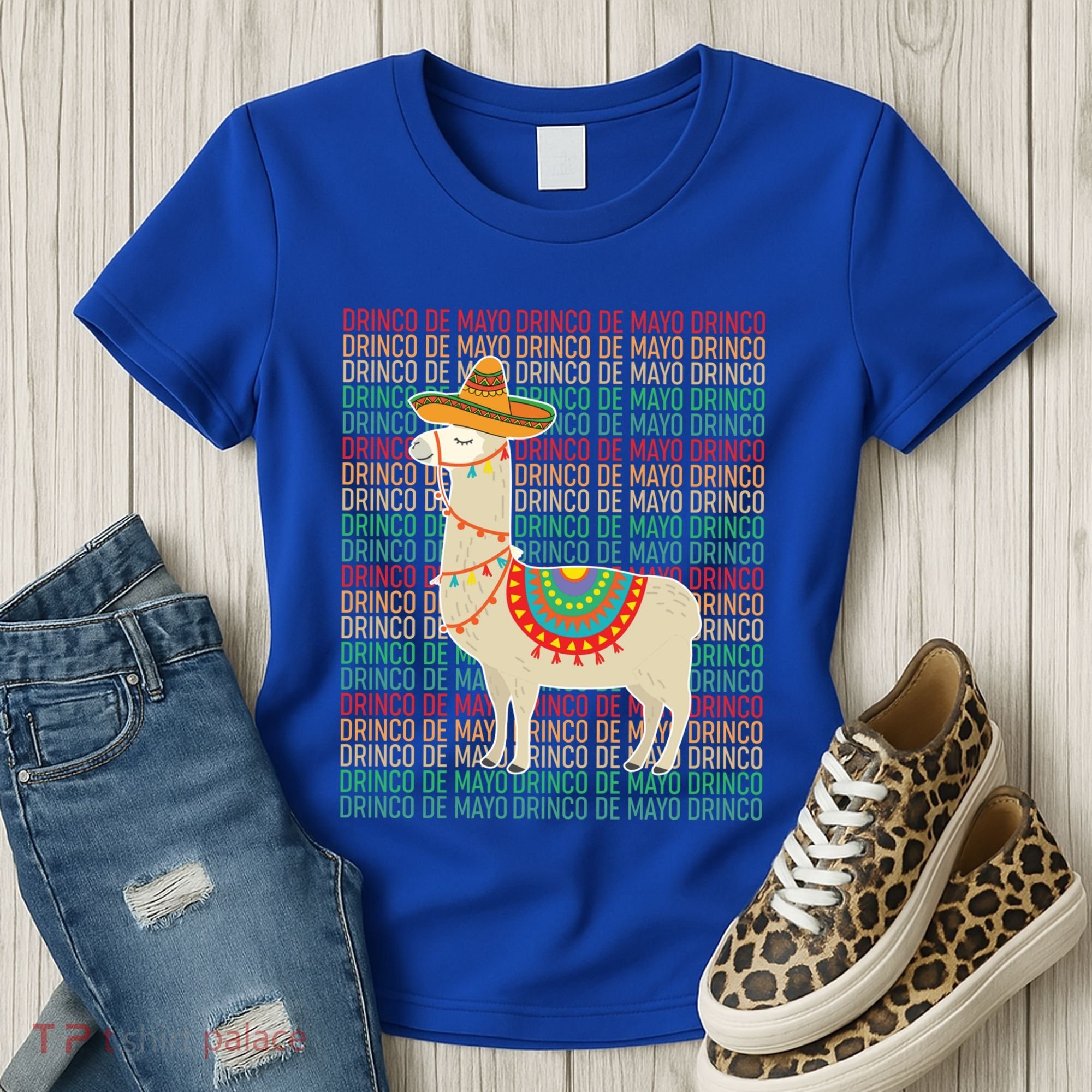 Cinco De Mayo Mexican Llama O De Mayo Gift Women's T-Shirt