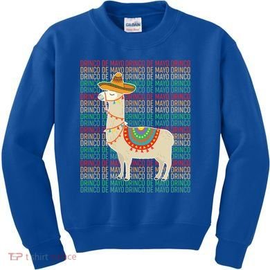 Cinco De Mayo Mexican Llama O De Mayo Gift Kids Sweatshirt