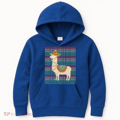 Cinco De Mayo Mexican Llama O De Mayo Gift Kids Hoodie