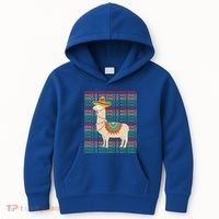 Cinco De Mayo Mexican Llama O De Mayo Gift Kids Hoodie thumb 0