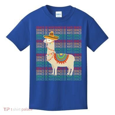 Cinco De Mayo Mexican Llama O De Mayo Gift Kids T-Shirt