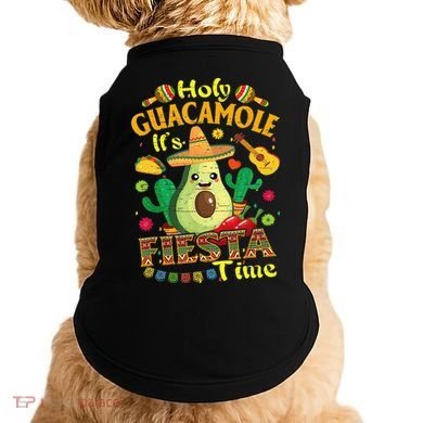 Cinco De Mayo Mexican Holy Guacamole Fiesta Time Gift Doggie Tank