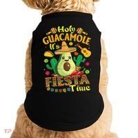 Cinco De Mayo Mexican Holy Guacamole Fiesta Time Gift Doggie Tank thumb 0