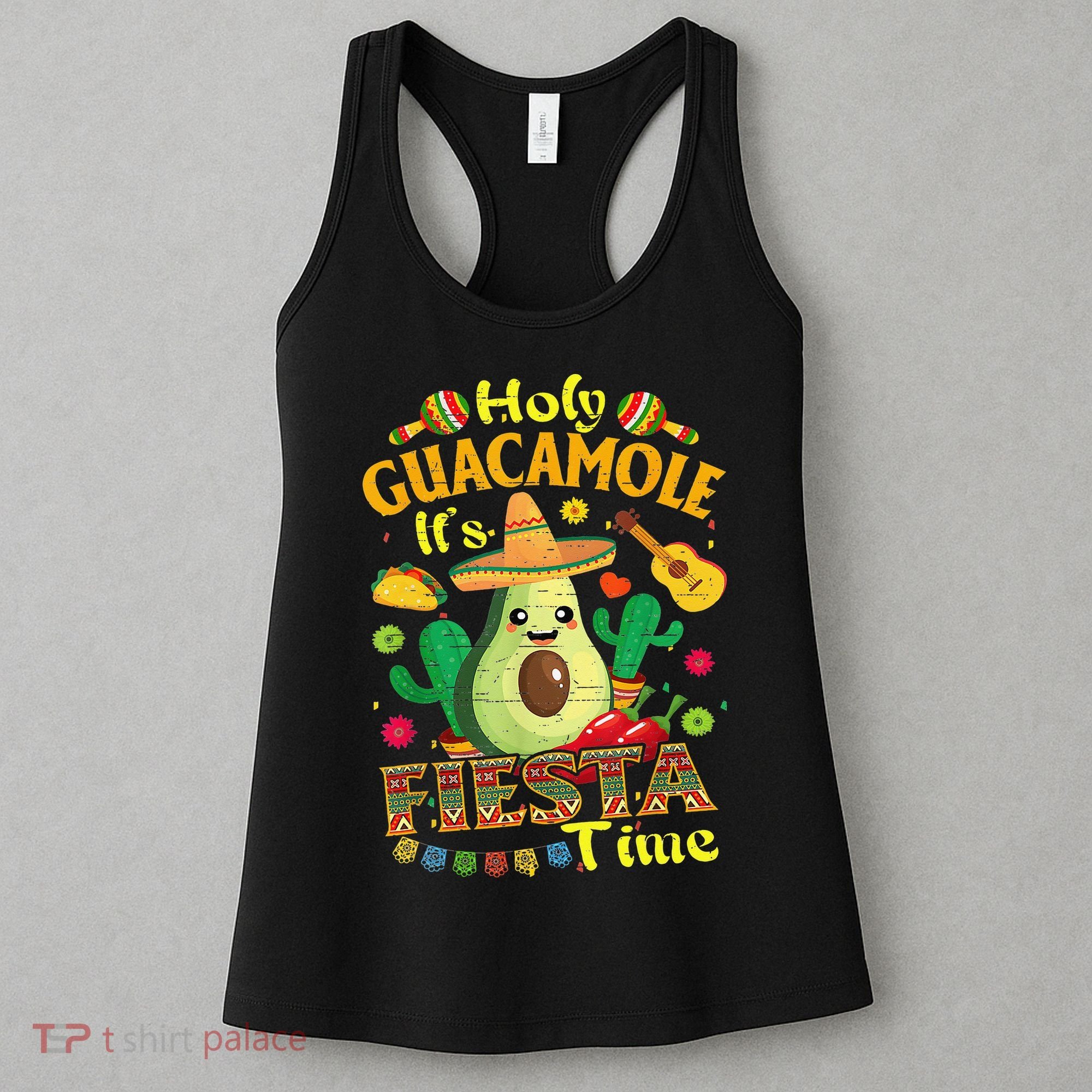 Cinco De Mayo Mexican Holy Guacamole Fiesta Time Gift Women's Tank Top