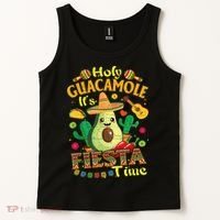 Cinco De Mayo Mexican Holy Guacamole Fiesta Time Gift Tank Top thumb 2