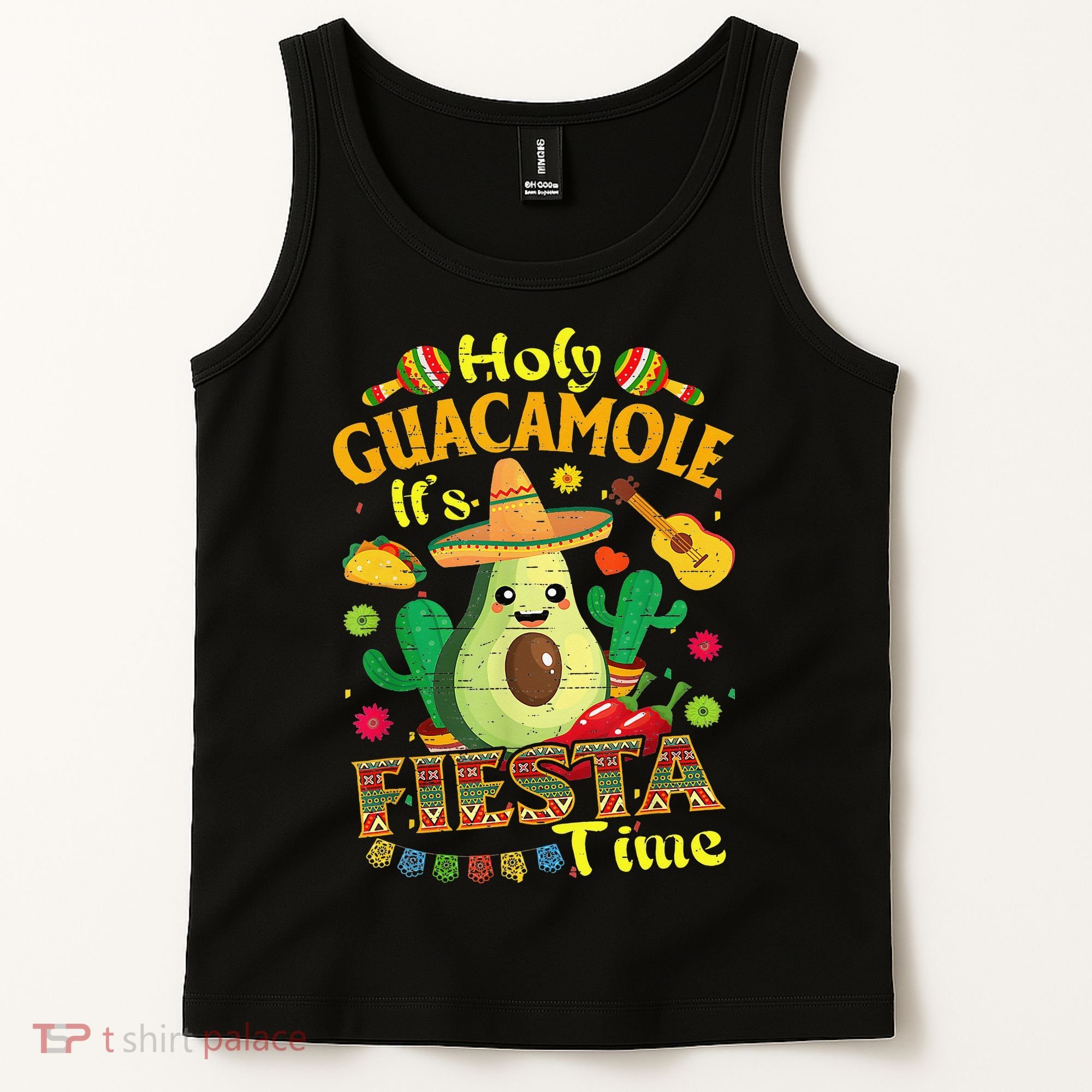 Cinco De Mayo Mexican Holy Guacamole Fiesta Time Gift Tank Top