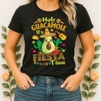 Cinco De Mayo Mexican Holy Guacamole Fiesta Time Gift Women's T-Shirt thumb 2