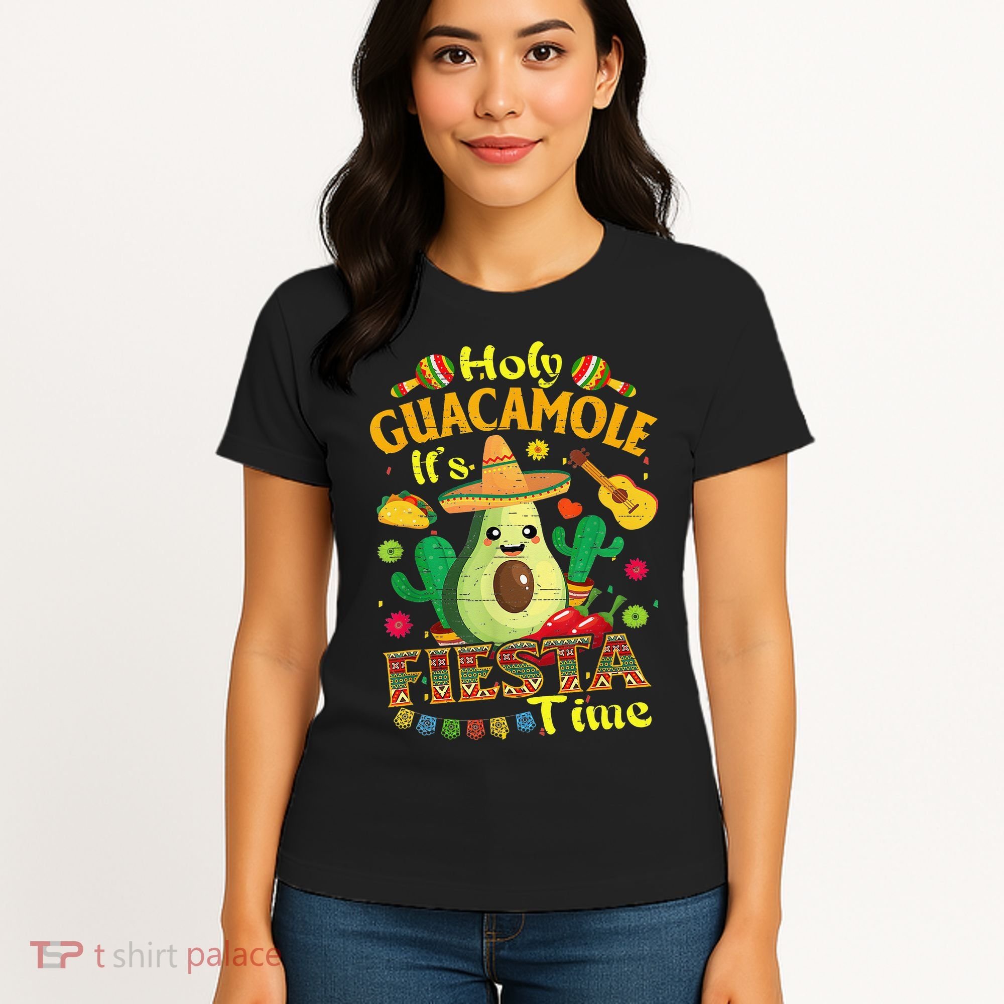 Cinco De Mayo Mexican Holy Guacamole Fiesta Time Gift Women's T-Shirt