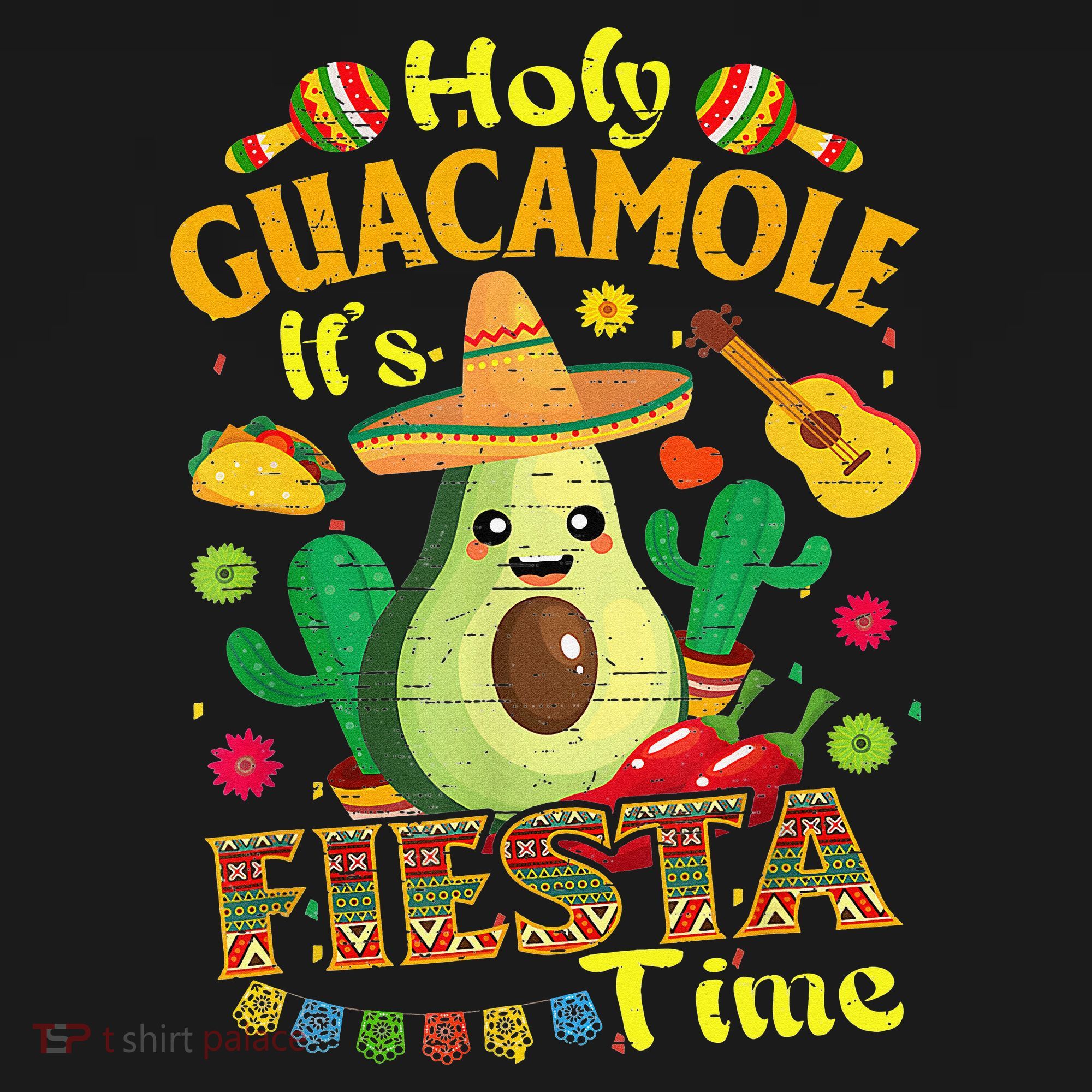 Cinco De Mayo Mexican Holy Guacamole Fiesta Time Gift Kids Sweatshirt