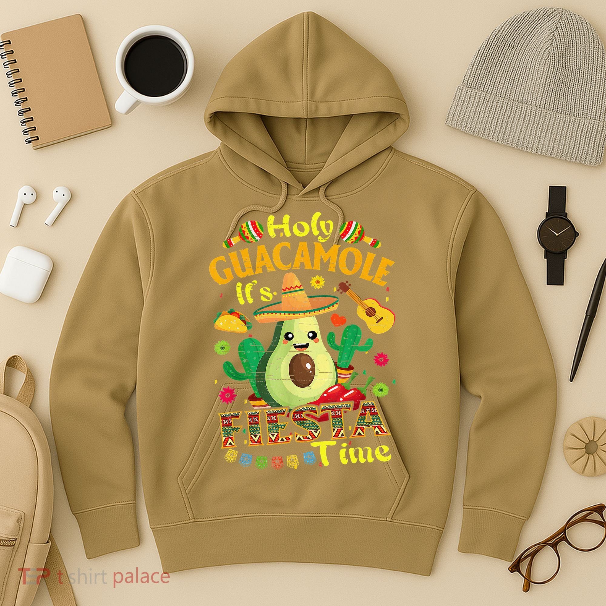 Cinco De Mayo Mexican Holy Guacamole Fiesta Time Gift Hoodie