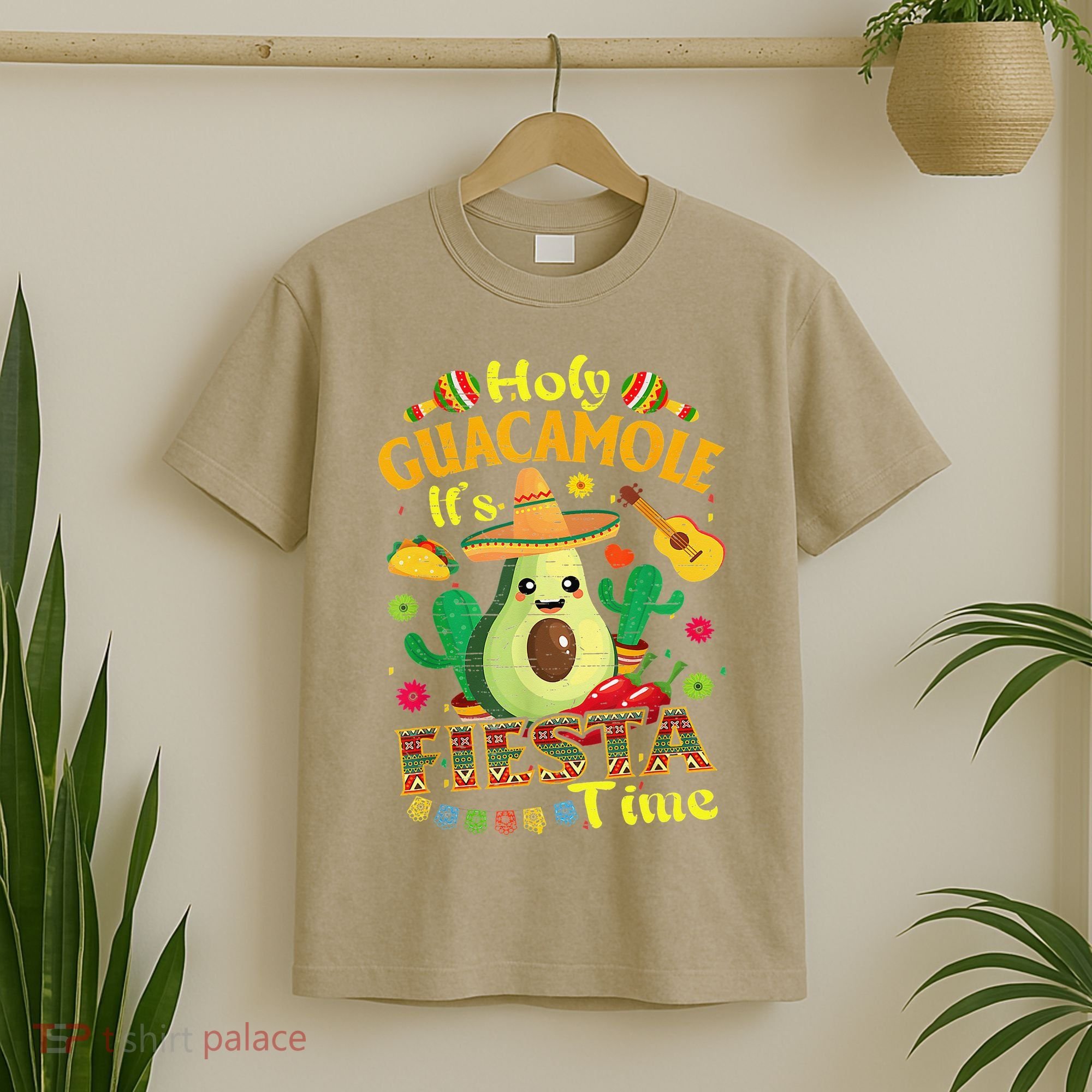 Cinco De Mayo Mexican Holy Guacamole Fiesta Time Gift T-Shirt