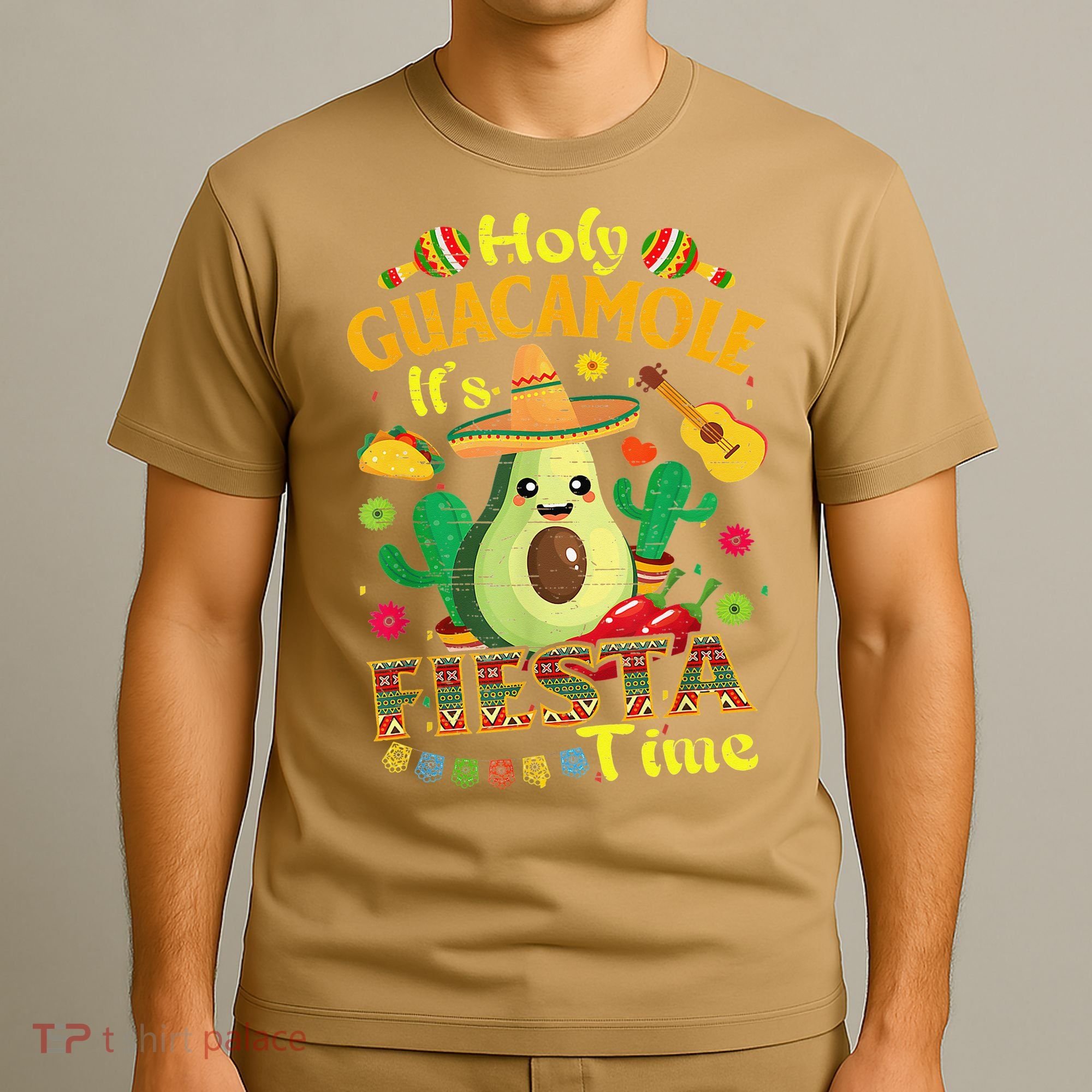 Cinco De Mayo Mexican Holy Guacamole Fiesta Time Gift T-Shirt