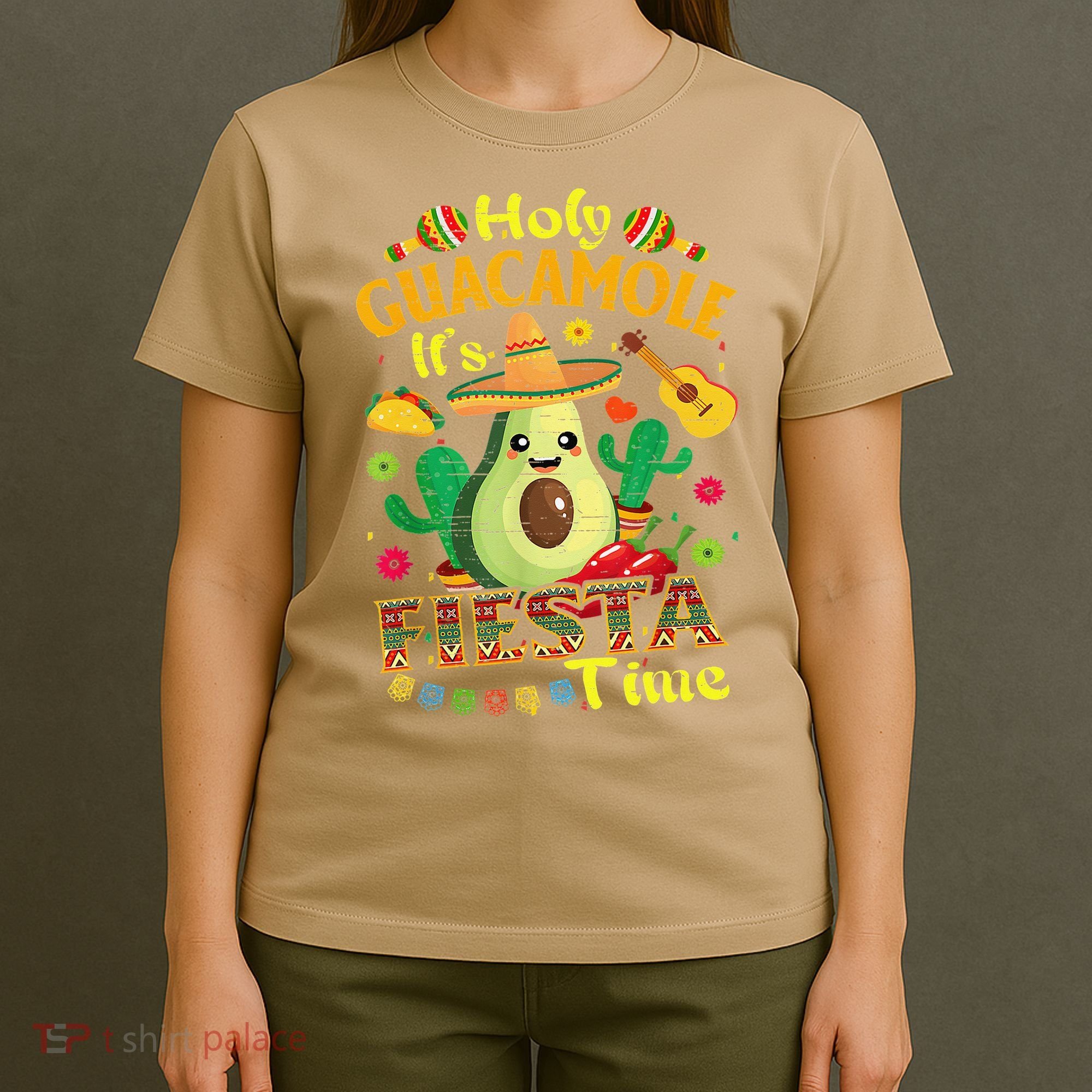 Cinco De Mayo Mexican Holy Guacamole Fiesta Time Gift T-Shirt