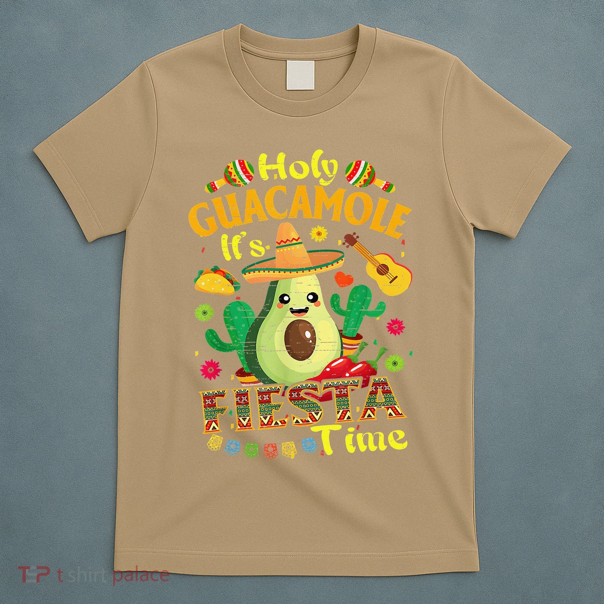 Cinco De Mayo Mexican Holy Guacamole Fiesta Time Gift T-Shirt