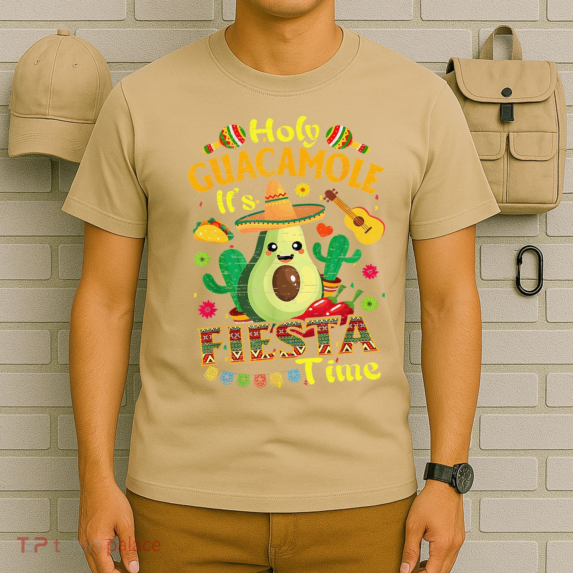 Cinco De Mayo Mexican Holy Guacamole Fiesta Time Gift T-Shirt