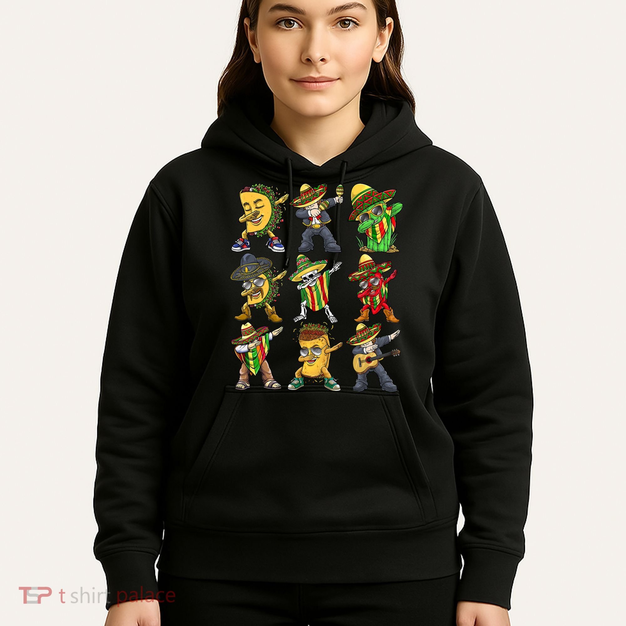 Cinco De Mayo Party Taco Dabbing Mexican Mariachi Burrito Hoodie