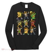 Cinco De Mayo Party Taco Dabbing Mexican Mariachi Burrito Long Sleeve Shirt thumb 0