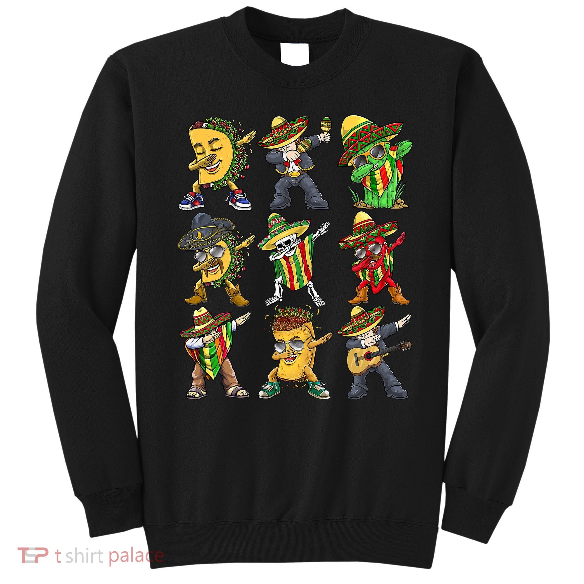 Cinco De Mayo Party Taco Dabbing Mexican Mariachi Burrito Sweatshirt